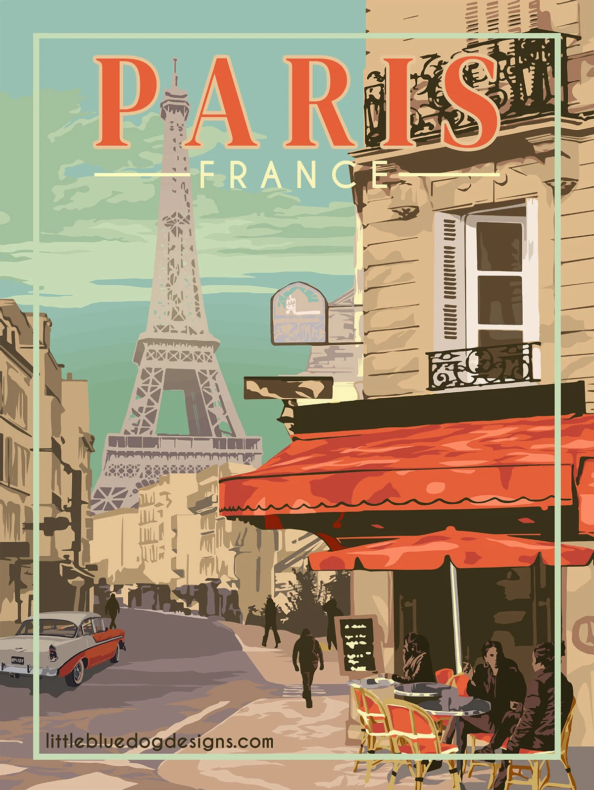 Affiche rétro Paris